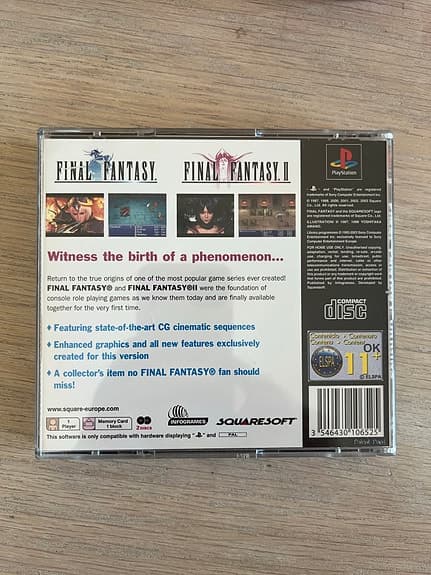 Final Fantasy Origins ps1 pal