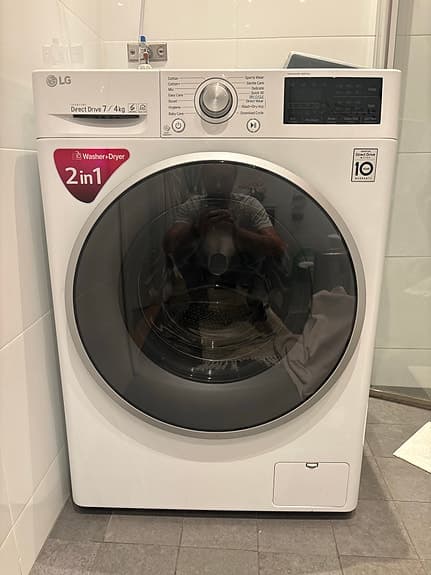 LG kombinerad tvättmaskin/torktumlare 2in1 vit