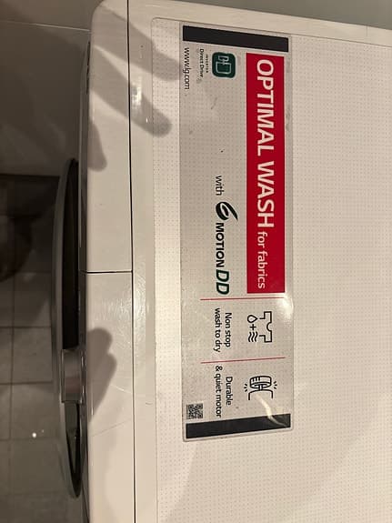 LG kombinerad tvättmaskin/torktumlare 2in1 vit