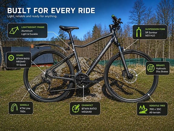Cykel 28 tum 10 växel riverside 900 MTb nypris 6000kr alt funkar