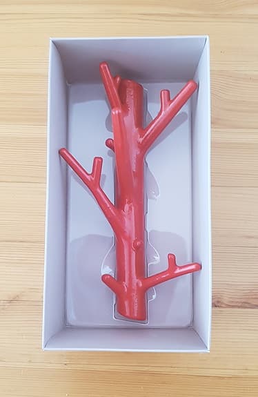 Röd smyckeskrok Bosign Branch Hanger
