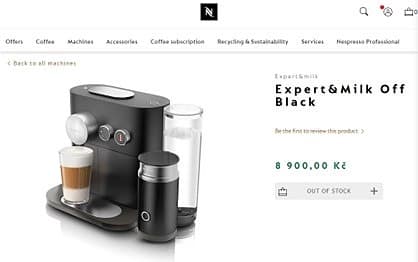 Nespresso Expert & Milk kaffemaskin svart