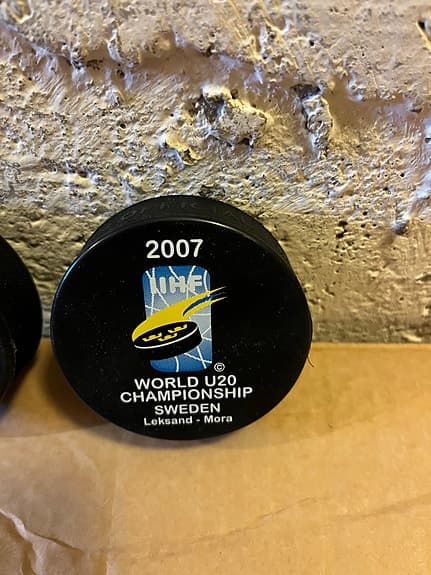Ishockeypuckar World U20 Championship Sweden 2007