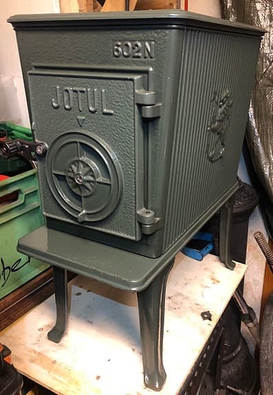 Jøtul 602N gjutjärnskamin grön
