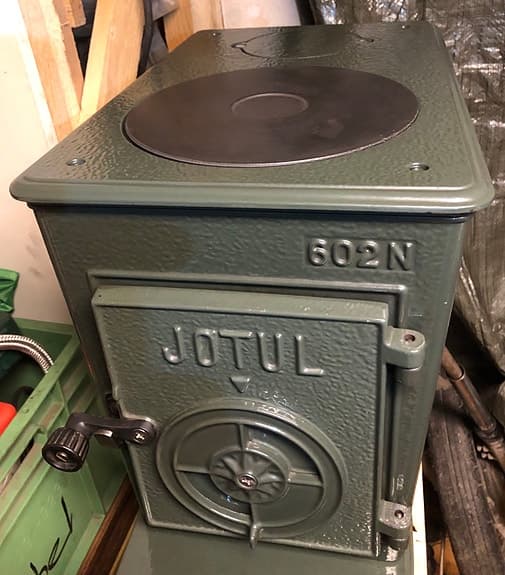 Jøtul 602N gjutjärnskamin grön