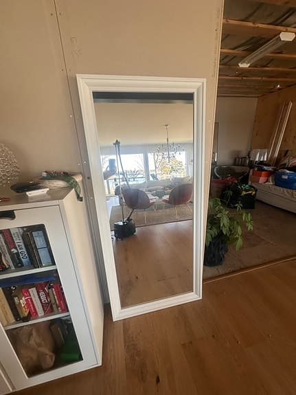 IKEA TOFTBYN spegel 75x165 vit