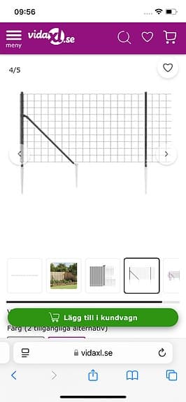 Trädgårdsstängsel nät 250 cm metall