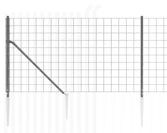 Trädgårdsstängsel nät 250 cm metall