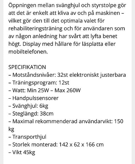 Crosstrainer Casall XT100