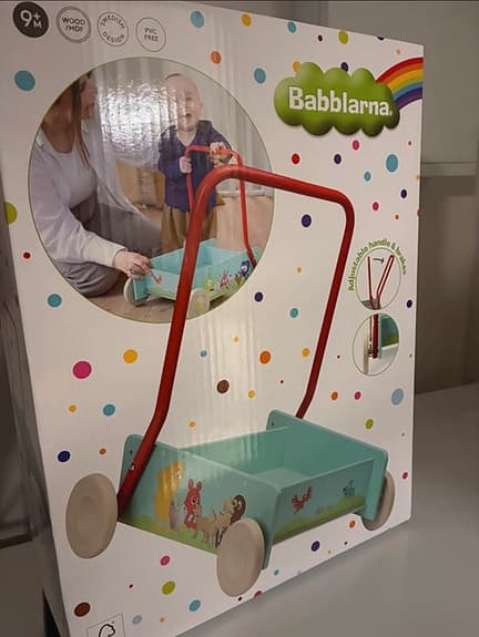 Micki Babblarna Lära gå vagn NY i förpackningen