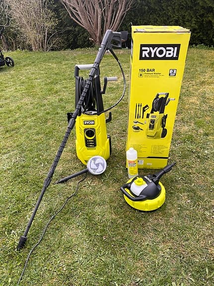 Ryobi högtryckstvätt 150 bar gul