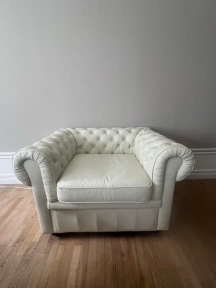 Chesterfield soffgrupp med fåtölj