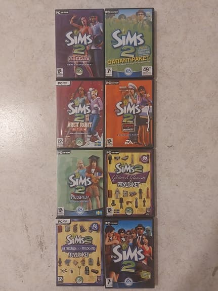 Spelpaket: The Sims 2 (PC) - Sällsynta expansioner!