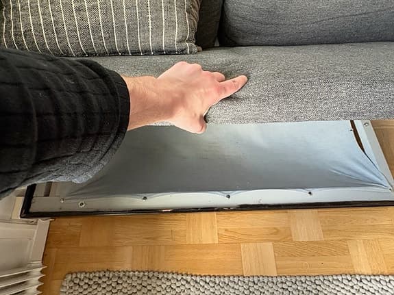 Haldor Vik & Ingmar Relling, soffa/dagbädd, 'Svane', Ekornes, Norge, 1950-60-tal