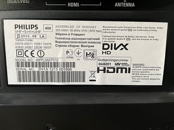 Philips 40” LED-TV