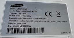 2st Samsung LE32R86WD 32" TV, 1st vit+1st svart