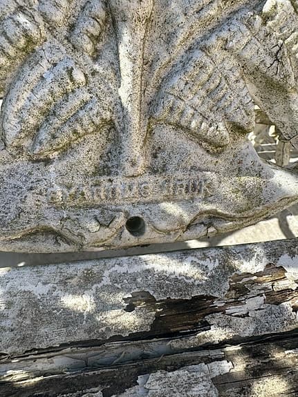 Trädgårdsbänk gjutjärn vit Byarum ormbunke