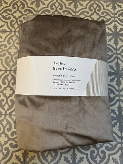 Åhléns Home Gardin Sara sammetsgardin 4 st