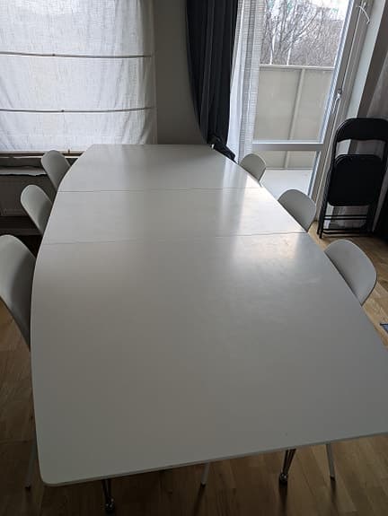 bordet för teras eller uteköket för 8-10pers.