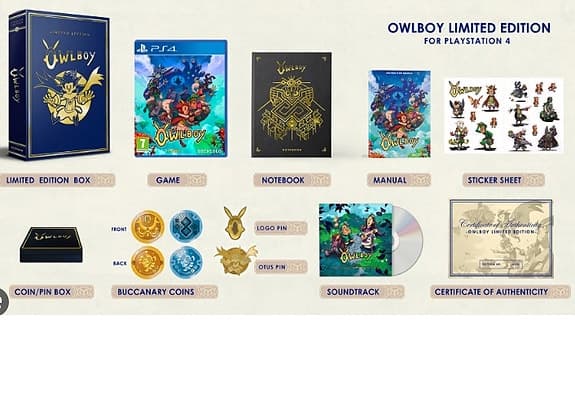 Owlboy Limited Edition spel till Playstation 4 (Oöppnat)
