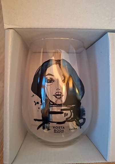 4 st nya Kosta Boda glas i originalförpackning