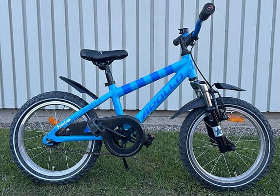 Fräck barncykel 16” med dämpare