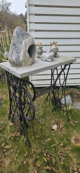 Trädgårdsbänk granit betong