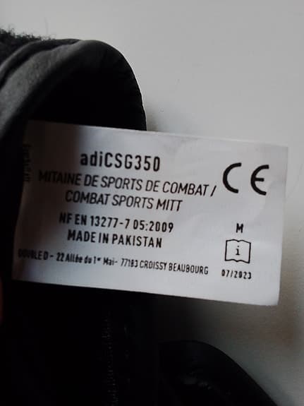 MMA gloves Unused ADIDAS (Medium)
