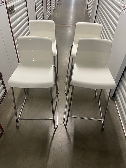IKEA barstolar 4 st , vita
