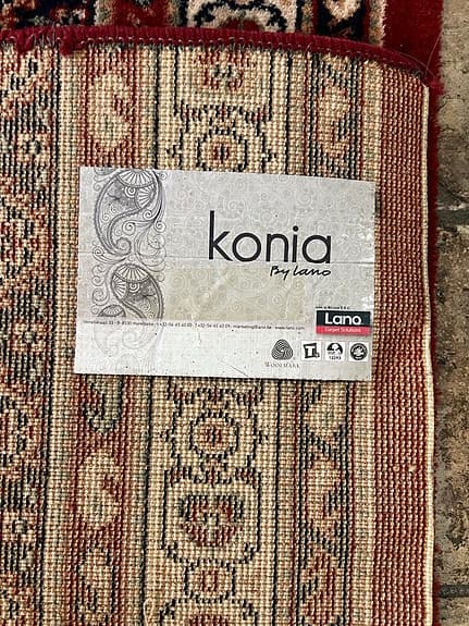 Konia by Lano gångmatta röd mönstrad