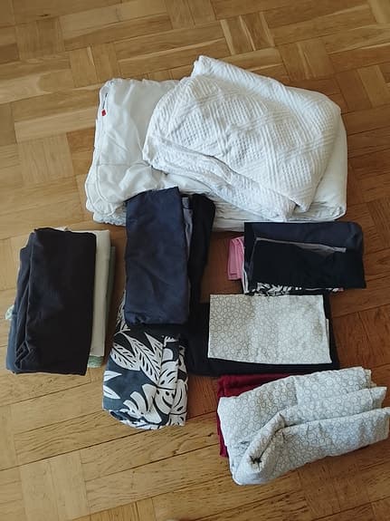 IKEA GRUSBLAD täcke  och sängkläder