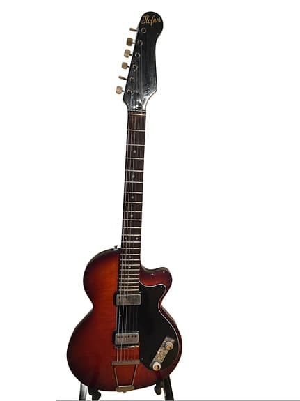 Höfner elgitarr röd sunburst