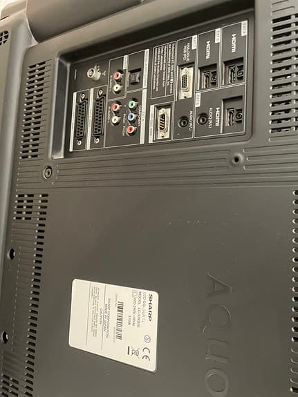 Sharp TV svart med HDMI och flera ingångar