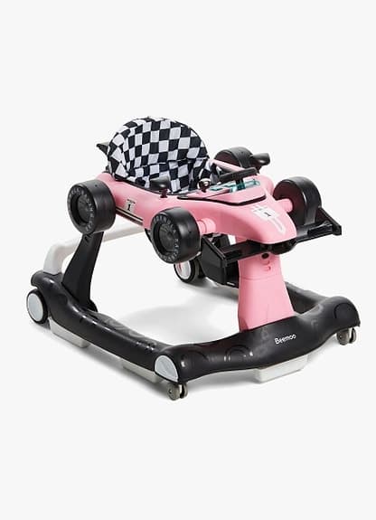 Beemoo gåstol bil rosa svart