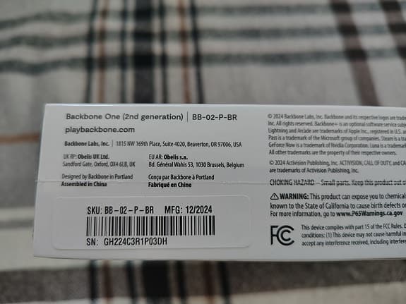 Backbone Gen2 Edition Lightning Smartphone Controller - Helt ny och oöppnad