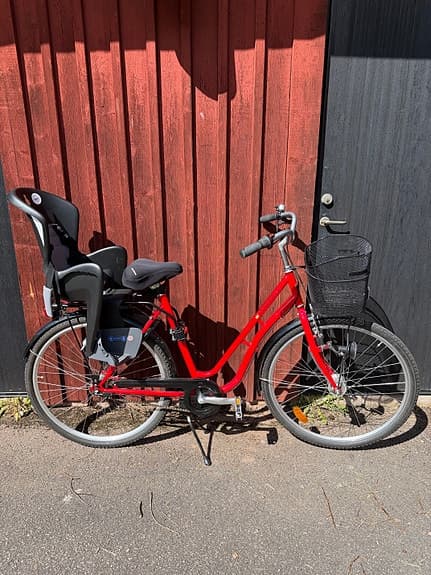 Regent Classic Stadscykel 28" M röd dam