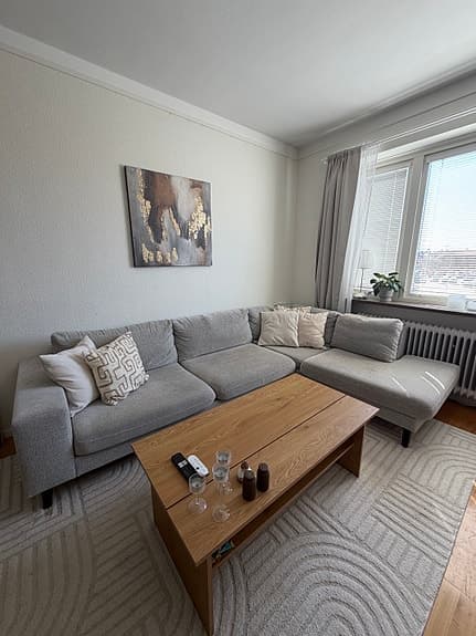Soffa med divan