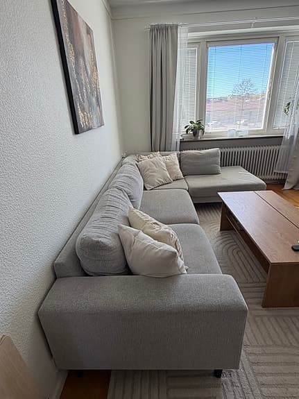 Soffa med divan
