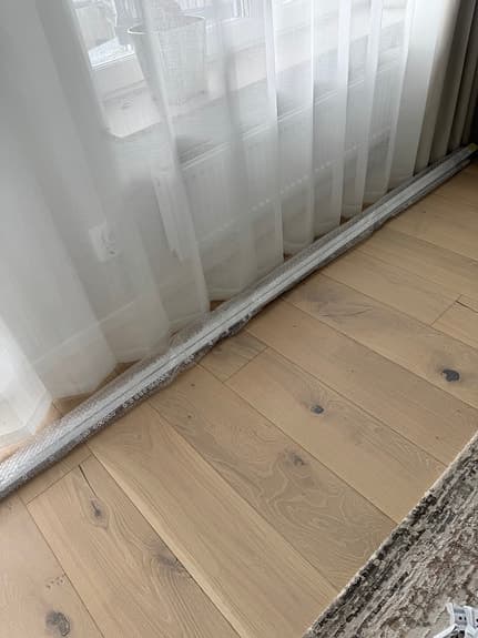 Ny gardinskena med glidare, 8 m – vägg- eller takmontering