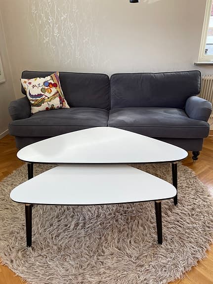Soffbord, 2 st vita satsbord