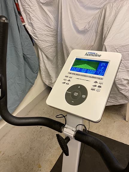 Monark Homeline motionscykel svart/vit