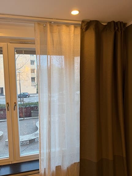 Linne och mörkläggningsgardiner