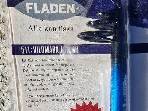 Vildmark Junior Fiskeset, teleskopiskt nybörjarset för barn