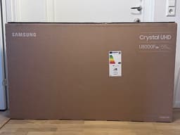 Oöppnad Samsung 55" Crystal UHD (U8000F) – Helt ny i kartong
