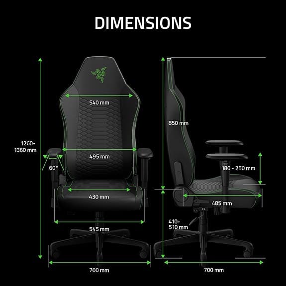 HELT NY Gamingstol Razer - Iskur V2 X Newgen - Svart