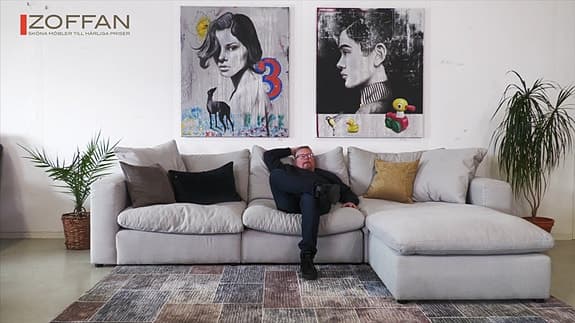 Otroligt skön Lounge Soffa, Nyskick, REK 37000kr