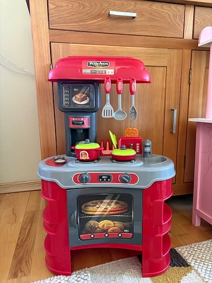 Barnkök leksak nyskick med leksaker