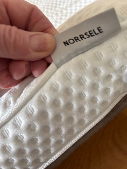 IKEA NORRSELE bäddmadrass vit