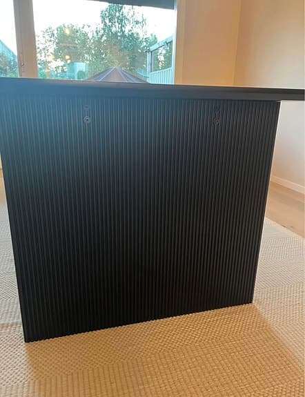 Svart snyggt matbord