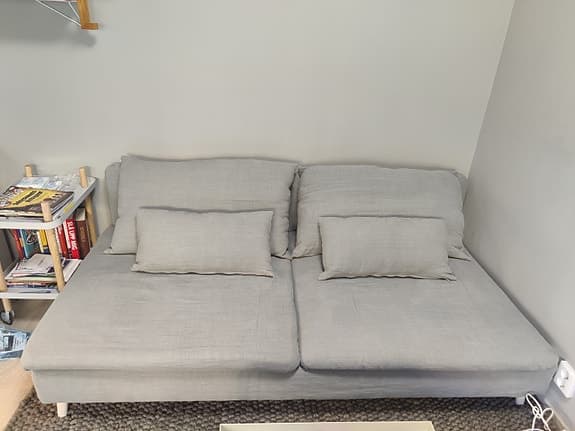 Bemz överdrag till Ikea Söderhamn 3-sits Brera Lino 100% linne